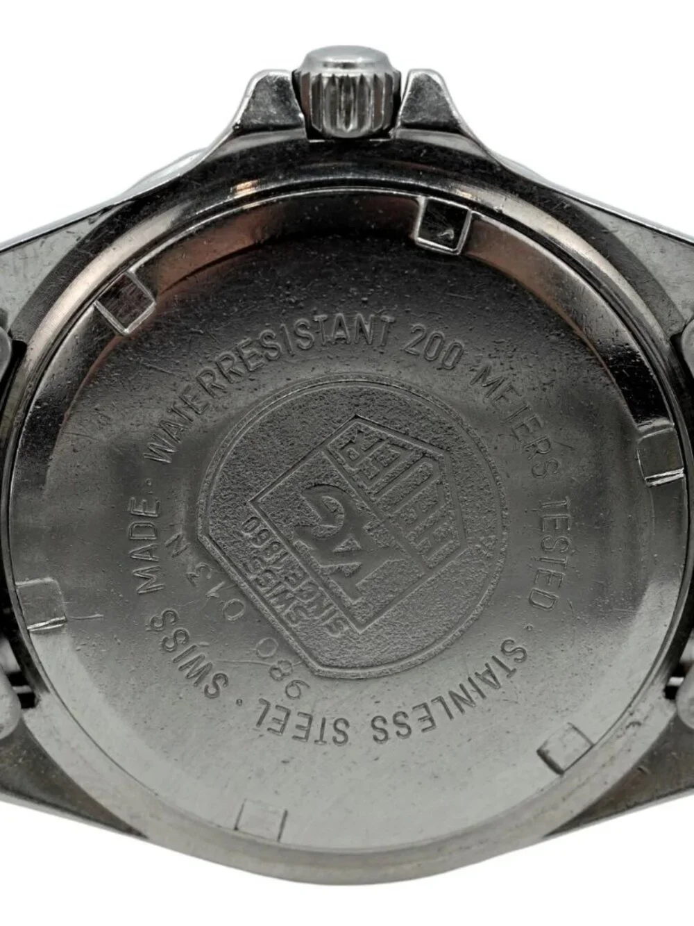 Tag Heuer Men's 37mm 980.013N Black Dial Professional 1000 Dive Watch 195/3 Band